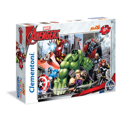 marvel avengers puzzle 104pcs maxi
