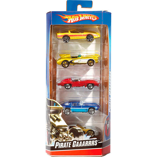 blister pack of 5 assorted hot wheels cars