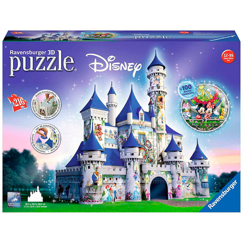 disney castle 3d puzzle 216pcs