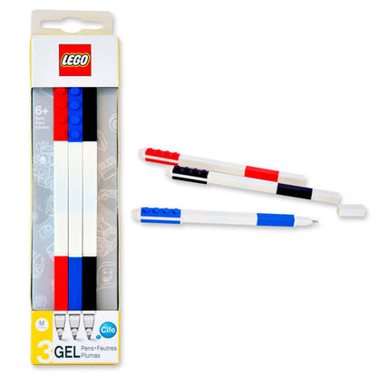 Set of 3 Lego gel pens