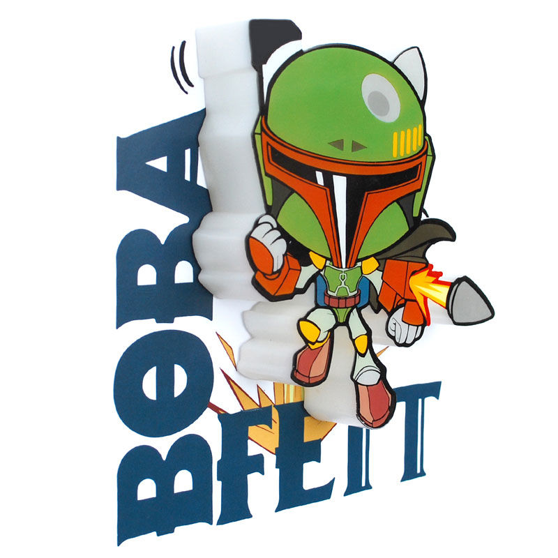 3d light fx mini boba fett star wars lamp