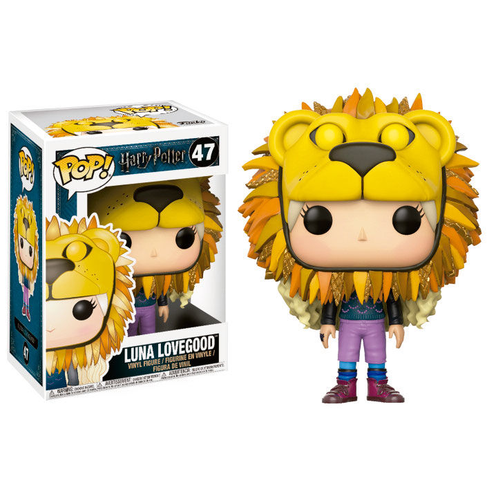 pop figure harry potter luna lovegood with lion head